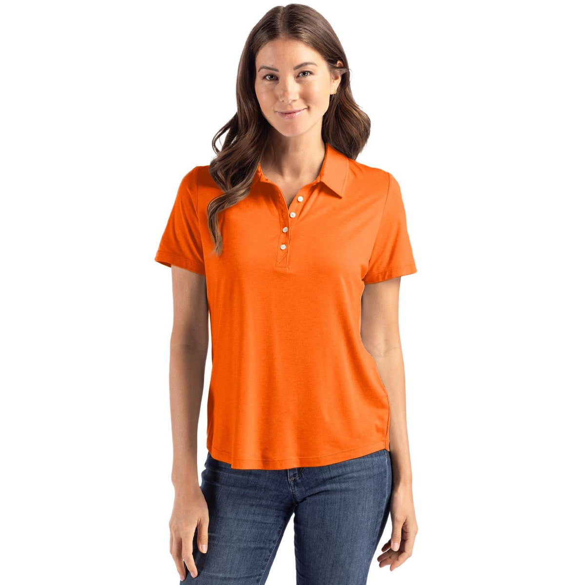 Cutter & Buck Coastline Recycled Double Peached Womens Polo