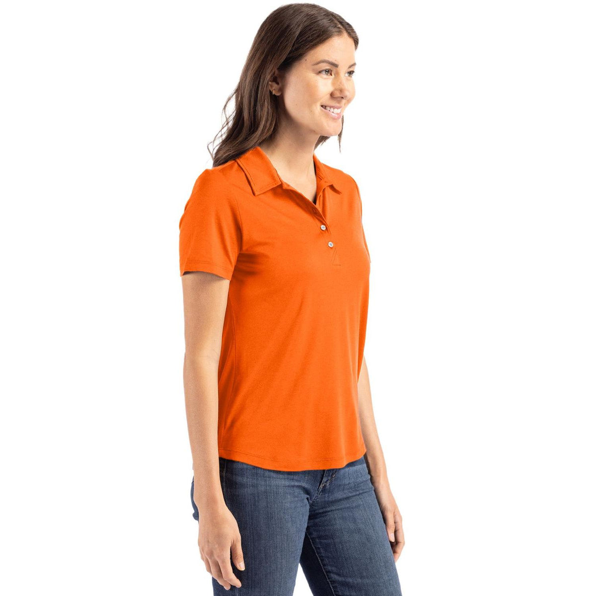 Cutter & Buck Coastline Recycled Double Peached Womens Polo