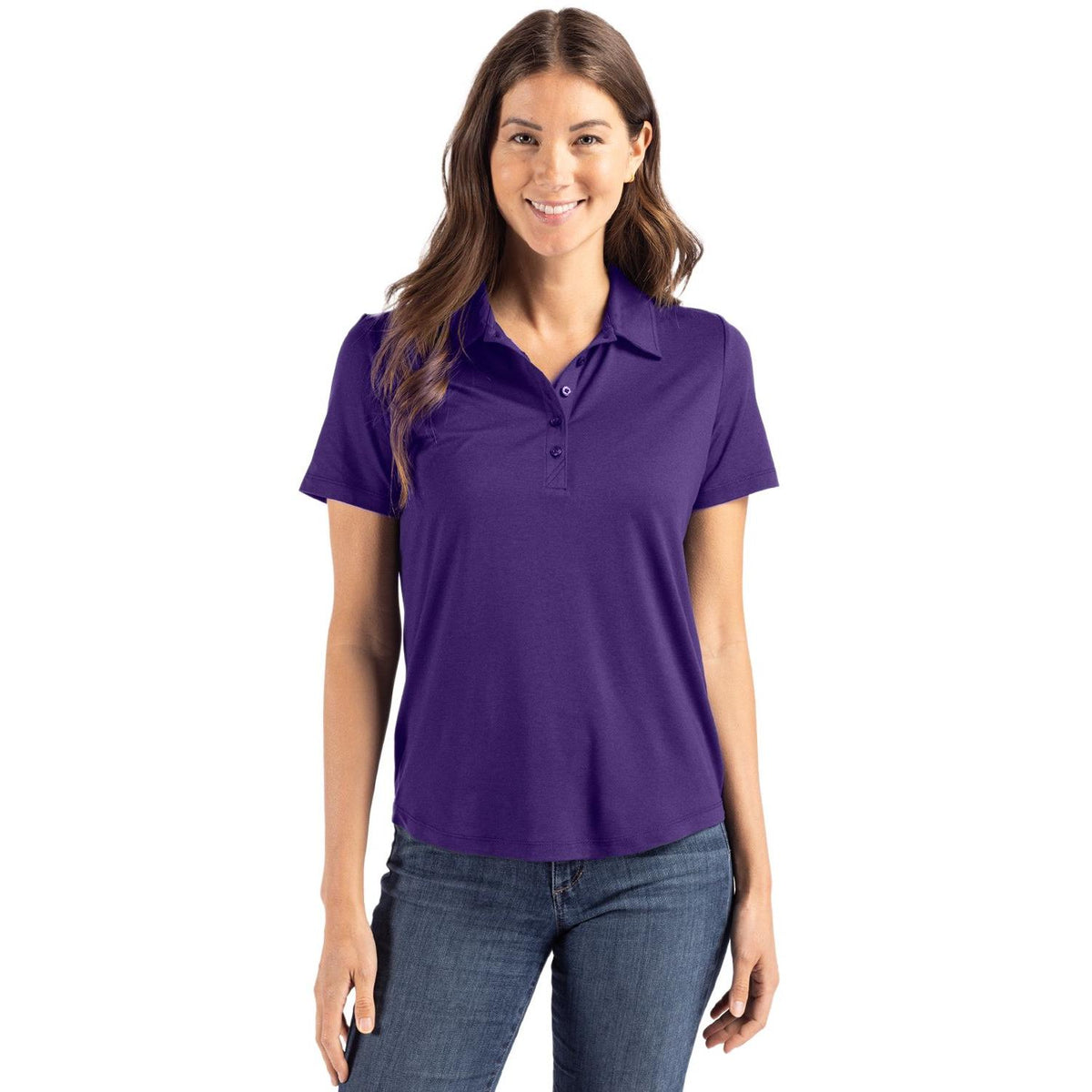 Cutter & Buck Coastline Recycled Double Peached Womens Polo