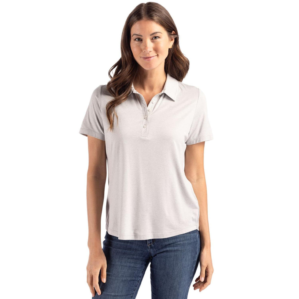 Cutter & Buck Coastline Recycled Double Peached Womens Polo