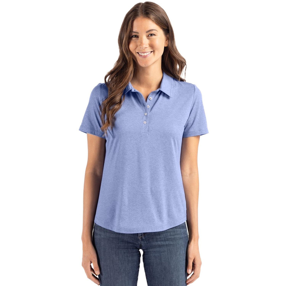 Cutter & Buck Coastline Recycled Double Peached Womens Polo