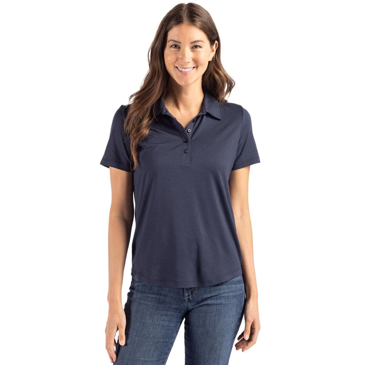 Cutter & Buck Coastline Recycled Double Peached Womens Polo