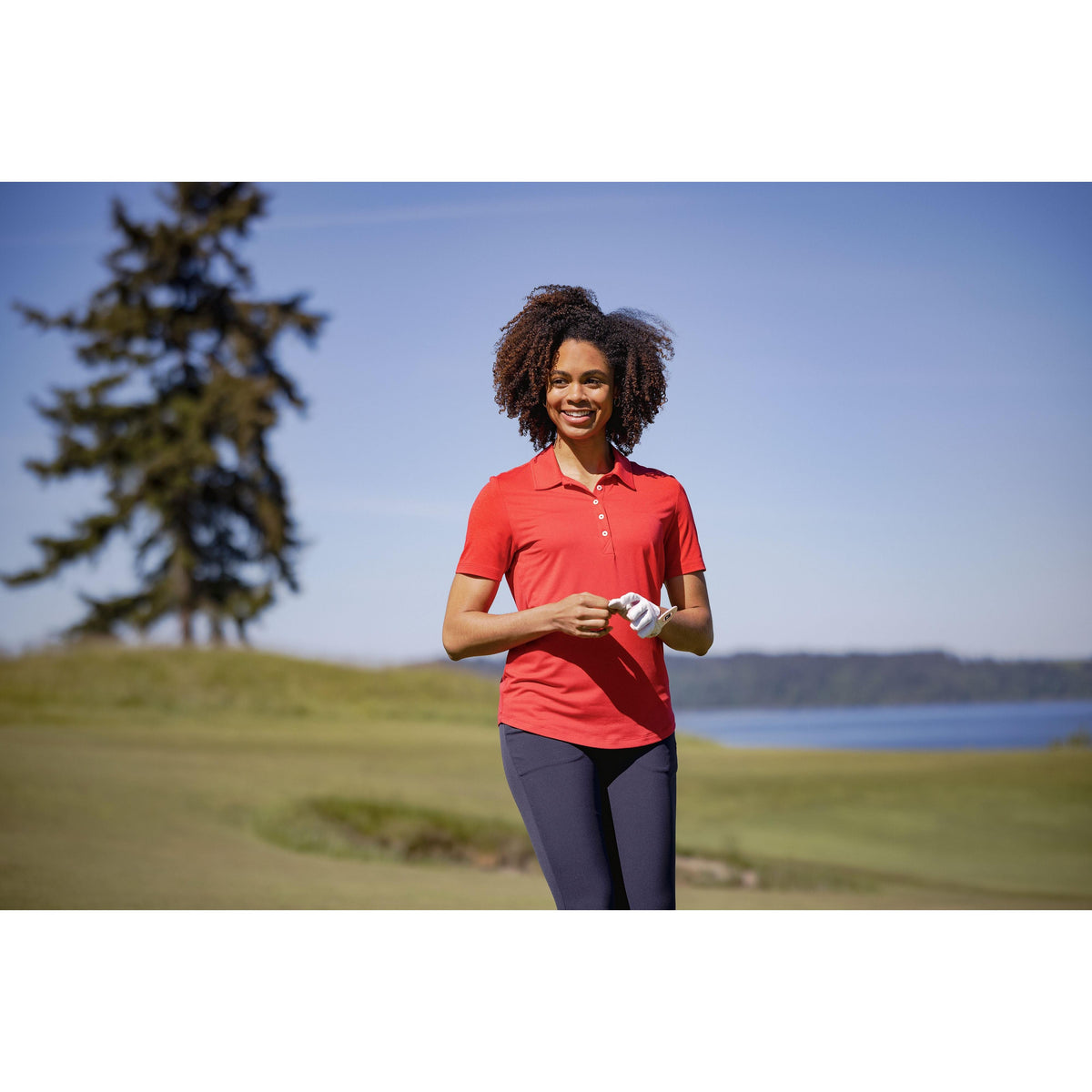 Cutter & Buck Coastline Recycled Double Peached Womens Polo