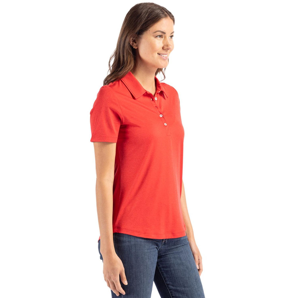 Cutter & Buck Coastline Recycled Double Peached Womens Polo