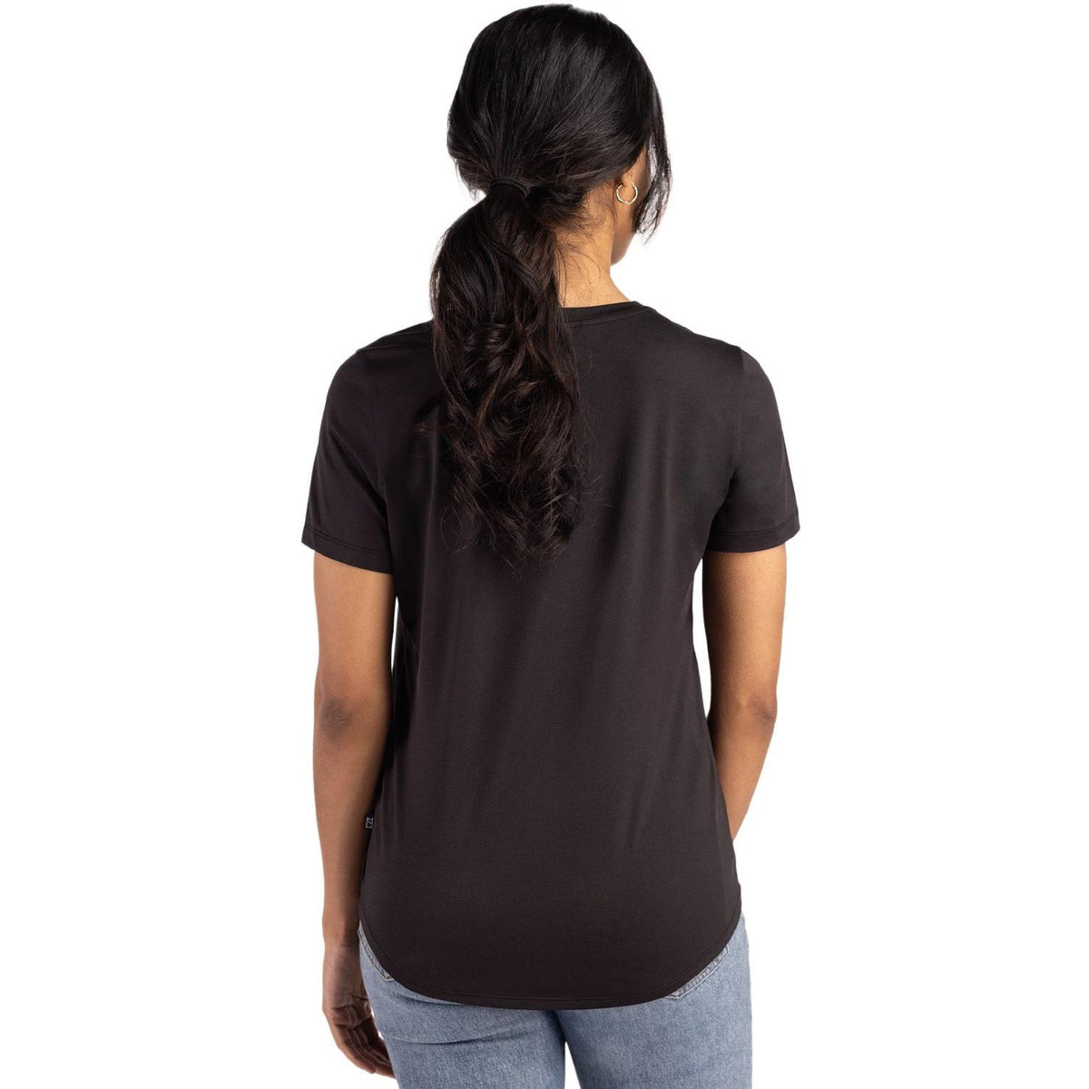 Cutter & Buck Coastline Recycled Double Peached Womens Short Sleeve Tee
