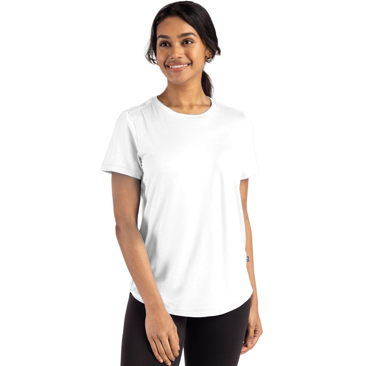 Cutter & Buck Coastline Recycled Double Peached Womens Short Sleeve Tee