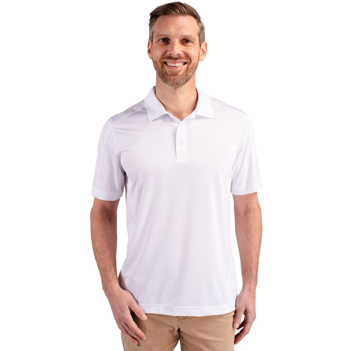 Cutter & Buck Prospect Recycled Featherlight Stretch Mens Polo
