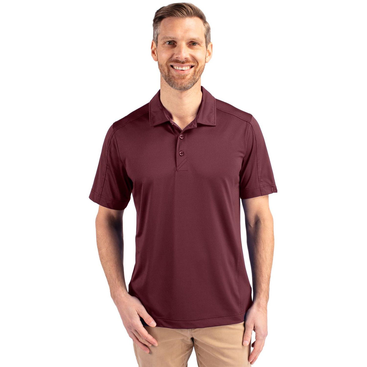Cutter & Buck Prospect Recycled Featherlight Stretch Mens Polo
