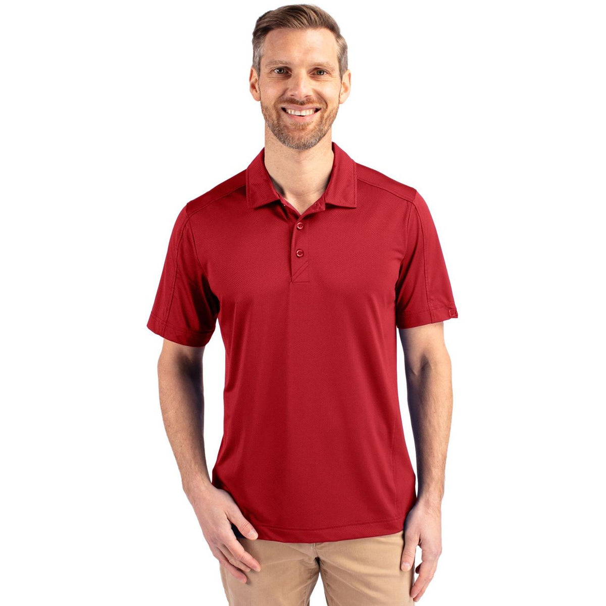 Cutter & Buck Prospect Recycled Featherlight Stretch Mens Polo
