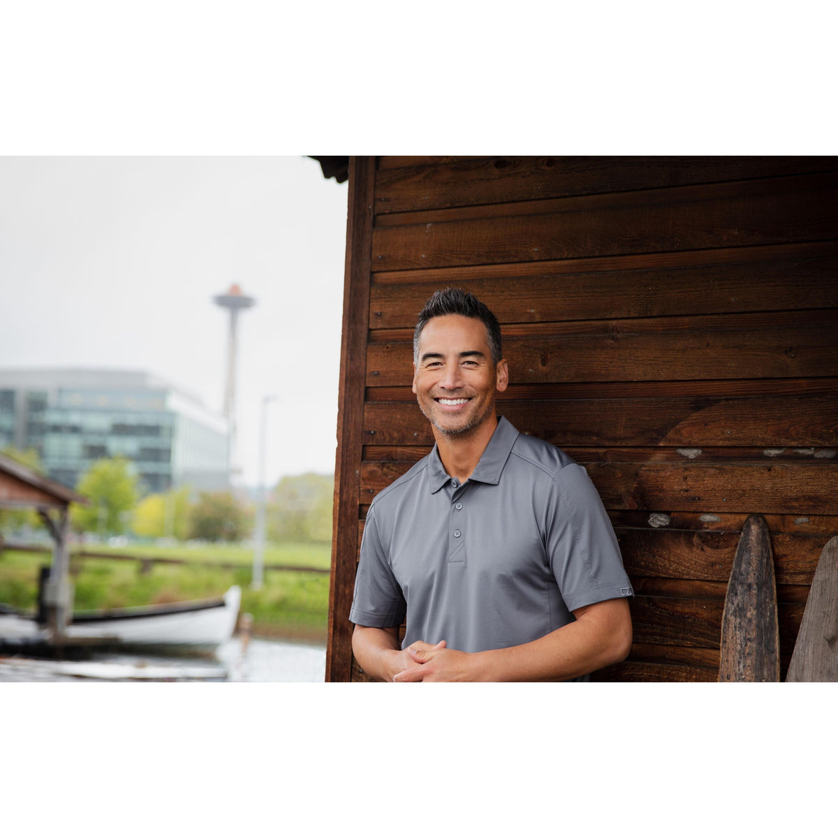 Cutter & Buck Prospect Recycled Featherlight Stretch Mens Polo