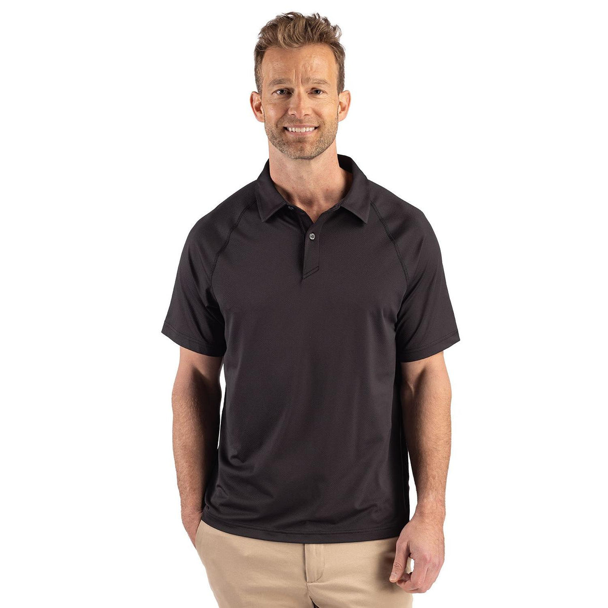 Cutter & Buck Prospect Recycled Featherlight Stretch Mens Sport Polo