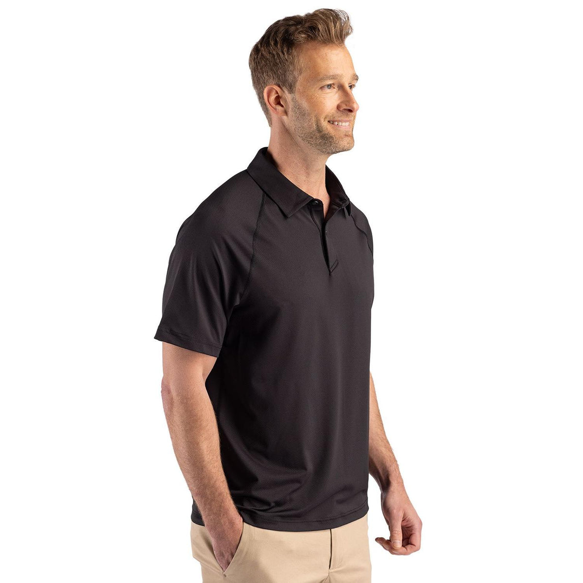 Cutter & Buck Prospect Recycled Featherlight Stretch Mens Sport Polo