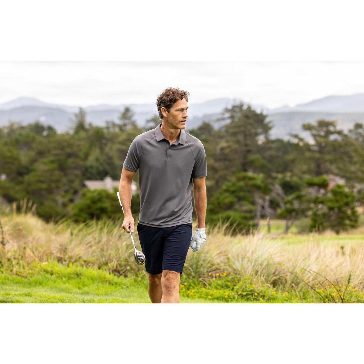 Cutter & Buck Prospect Recycled Featherlight Stretch Mens Sport Polo