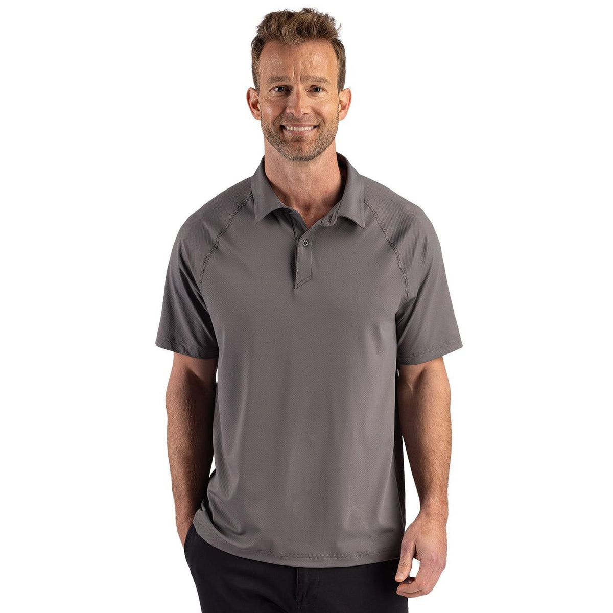 Cutter & Buck Prospect Recycled Featherlight Stretch Mens Sport Polo