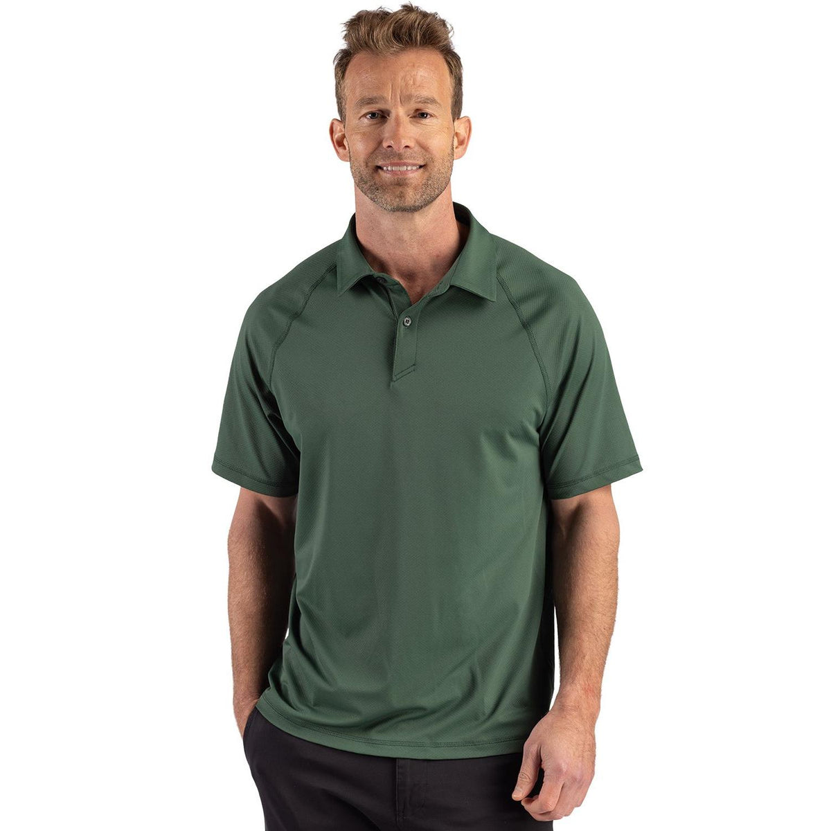 Cutter & Buck Prospect Recycled Featherlight Stretch Mens Sport Polo