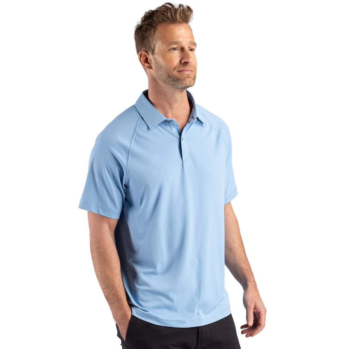 Cutter & Buck Prospect Recycled Featherlight Stretch Mens Sport Polo