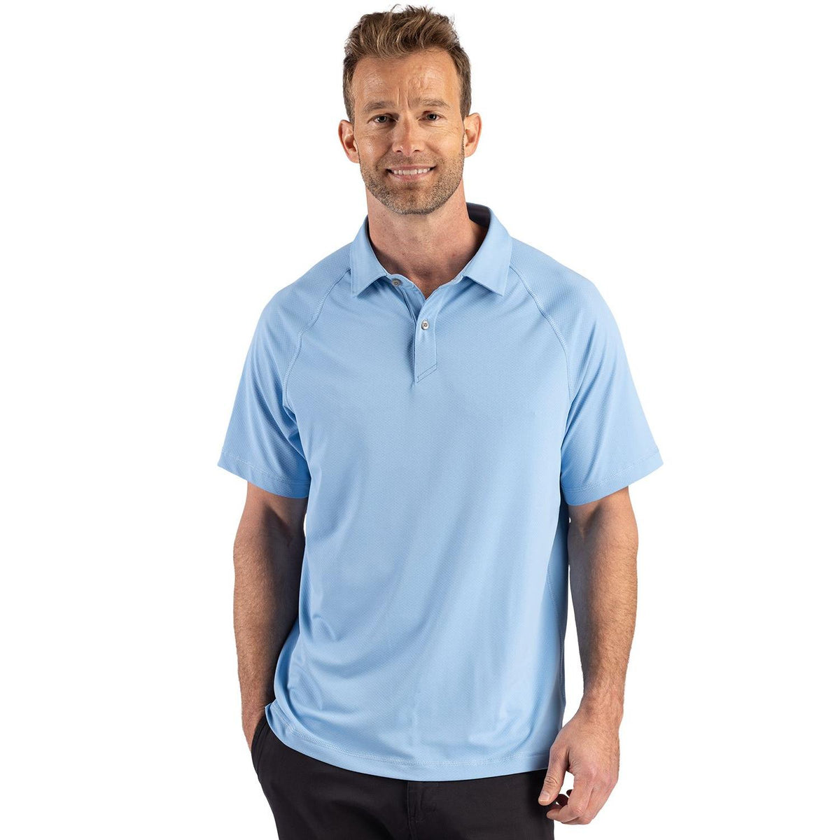 Cutter & Buck Prospect Recycled Featherlight Stretch Mens Sport Polo