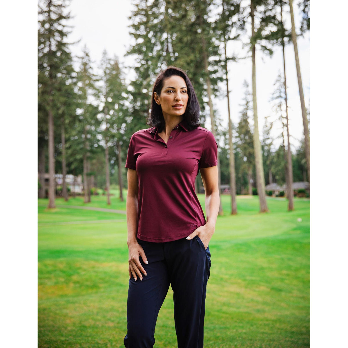 Cutter & Buck Prospect Recycled Featherlight Stretch Womens Polo