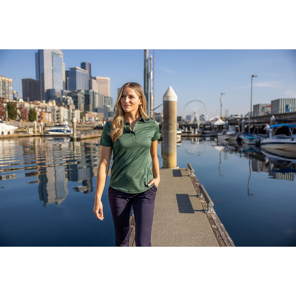Cutter & Buck Prospect Recycled Featherlight Stretch Womens Polo