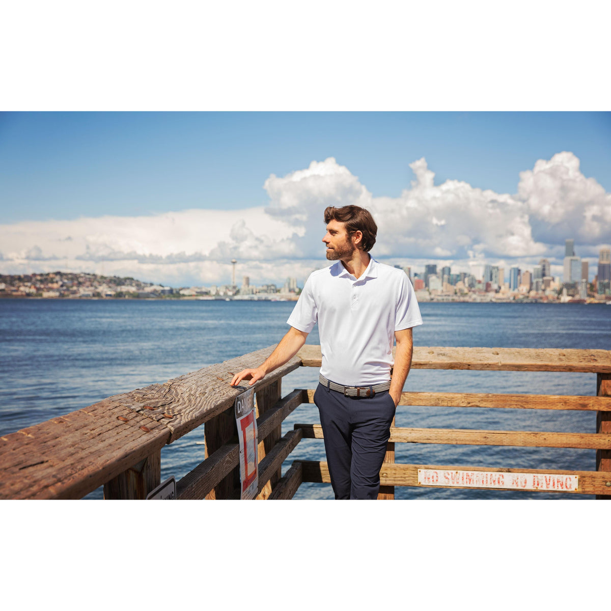 Cutter & Buck Virtue Recycled Featherlight Pique Mens Polo