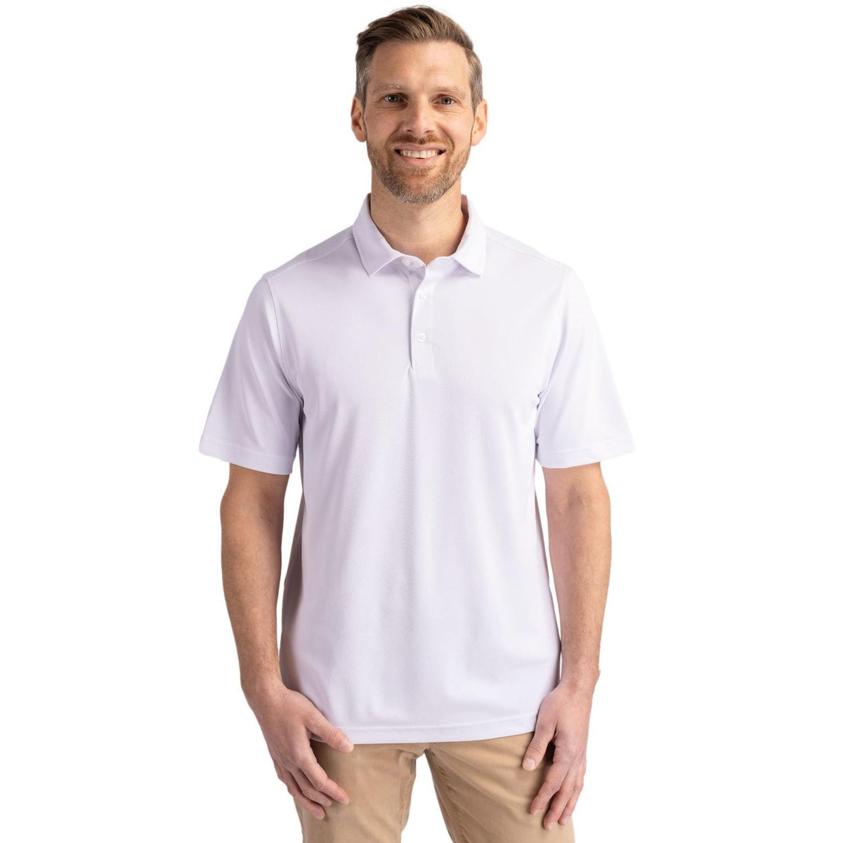 Cutter & Buck Virtue Recycled Featherlight Pique Mens Polo