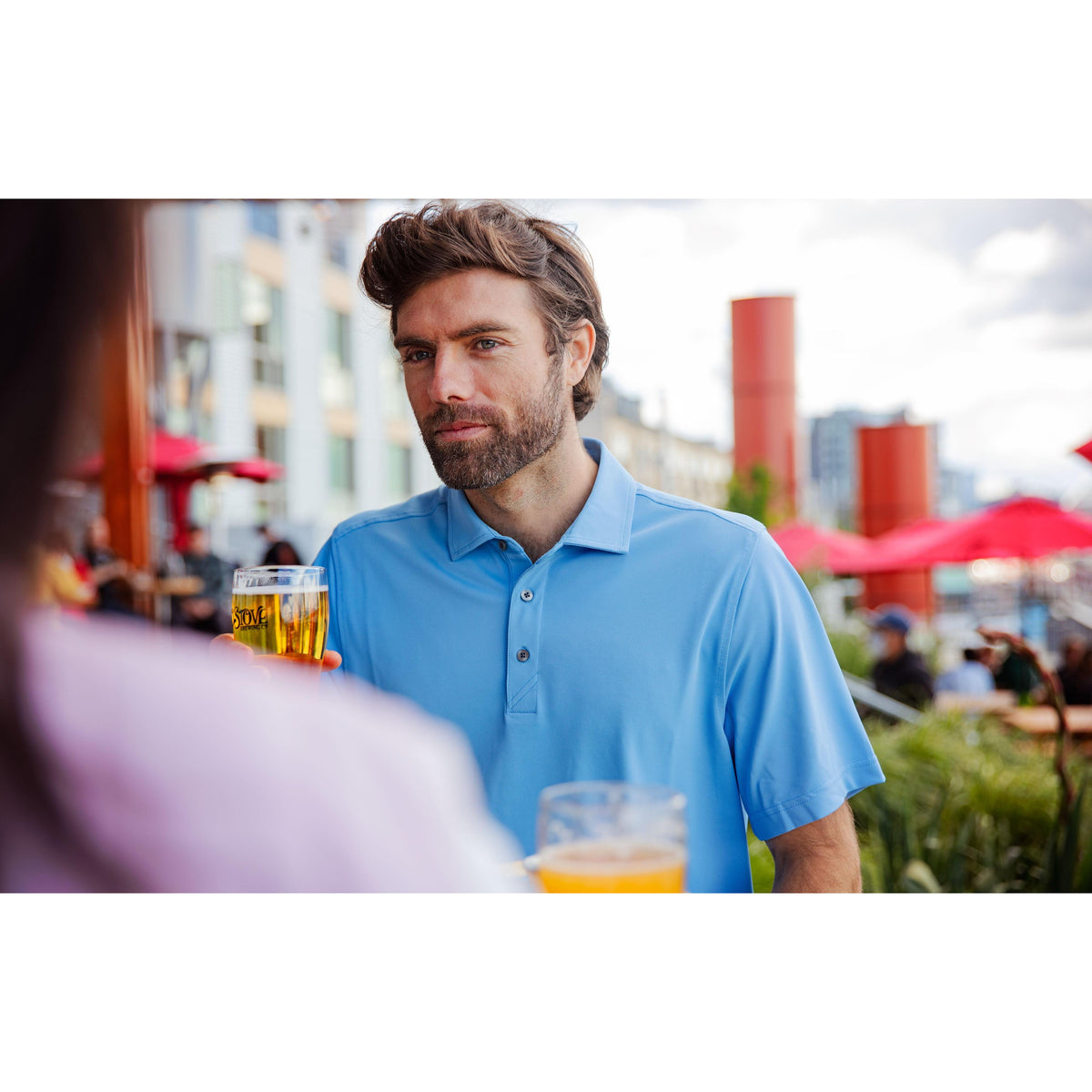 Cutter & Buck Virtue Recycled Featherlight Pique Mens Polo