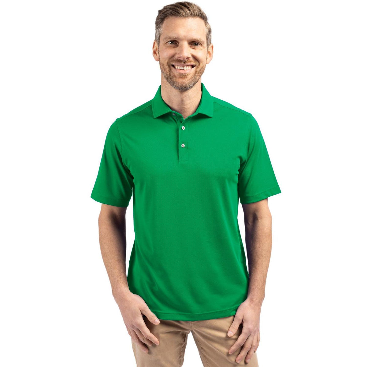Cutter & Buck Virtue Recycled Featherlight Pique Mens Polo