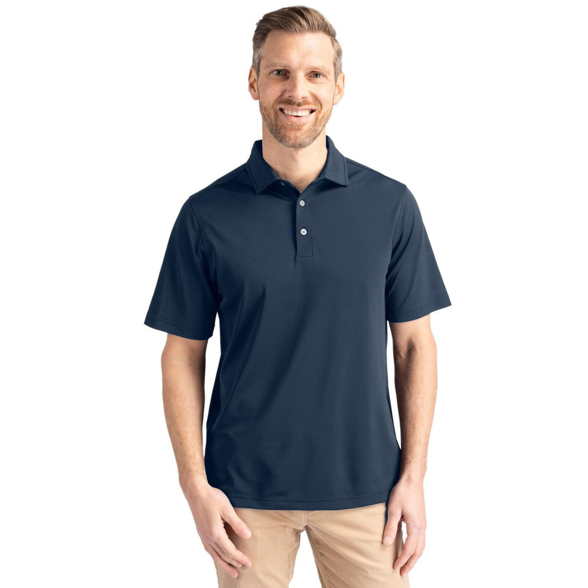 Cutter & Buck Virtue Recycled Featherlight Pique Mens Polo
