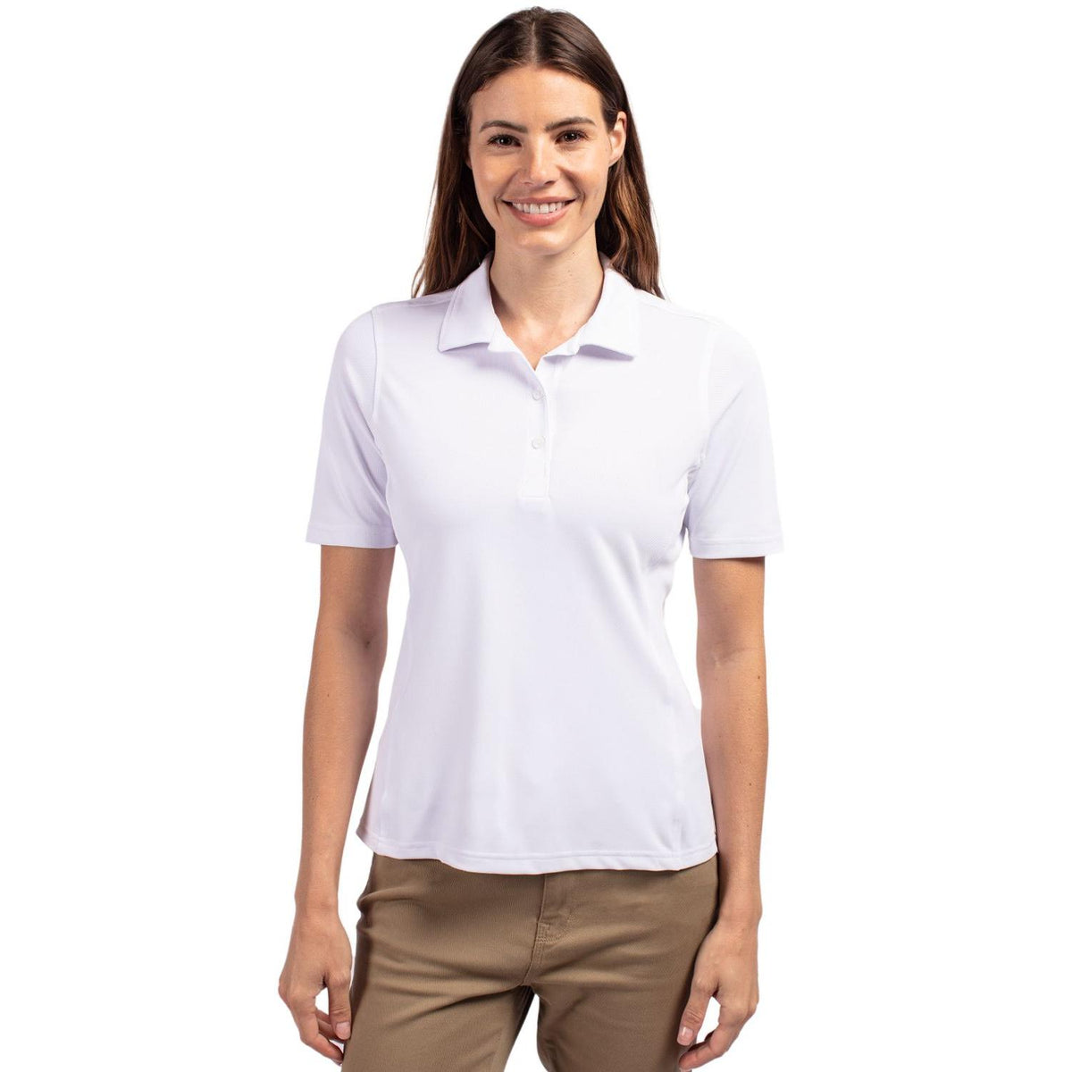 Cutter & Buck Virtue Recycled Featherlight Pique Womens Polo
