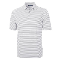 Cutter & Buck Virtue Recycled Stripe Featherlight Pique Mens Polo