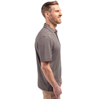 Cutter & Buck Virtue Recycled Stripe Featherlight Pique Mens Polo