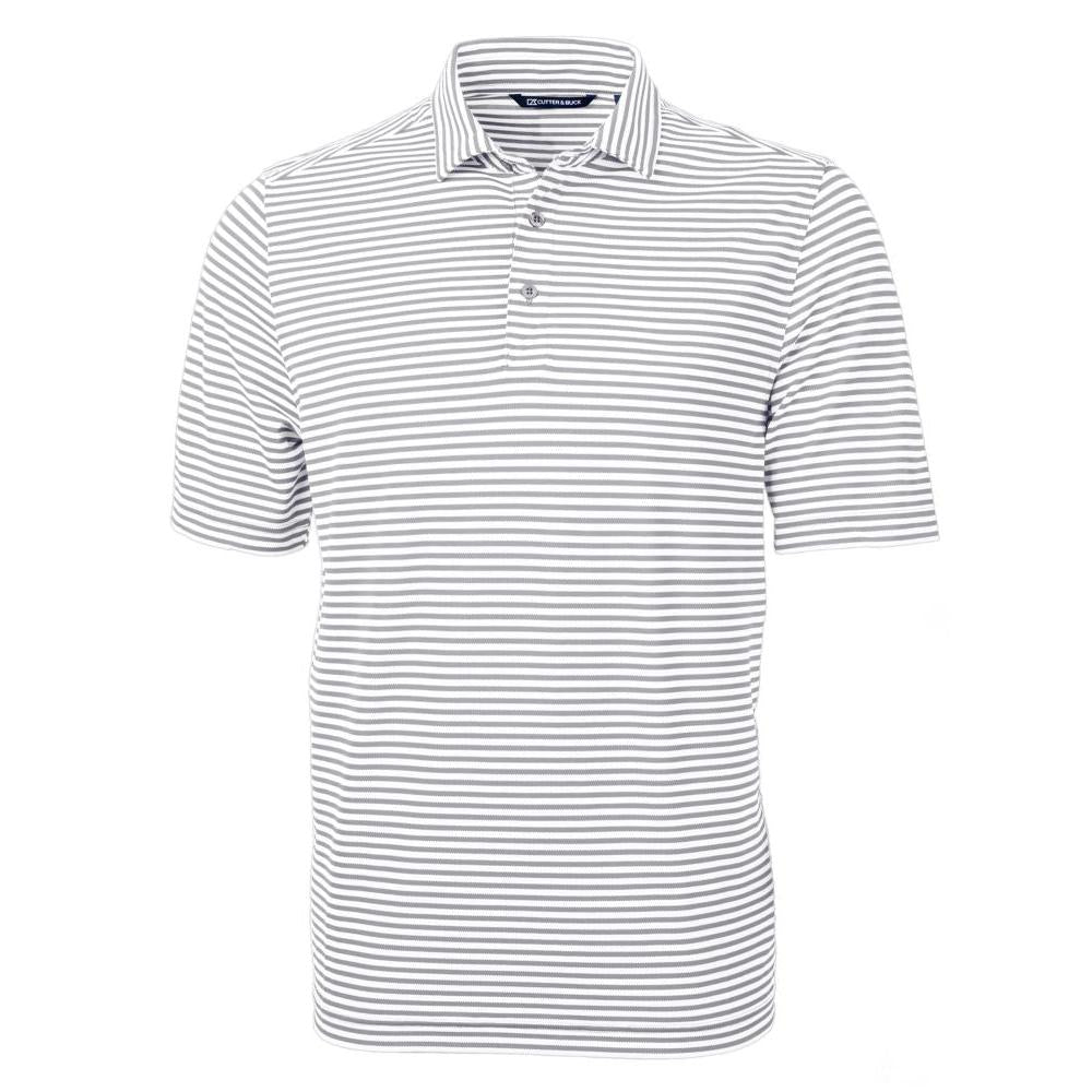 Cutter & Buck Virtue Recycled Stripe Featherlight Pique Mens Polo