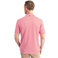 Cutter & Buck Virtue Recycled Stripe Featherlight Pique Mens Polo