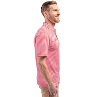Cutter & Buck Virtue Recycled Stripe Featherlight Pique Mens Polo