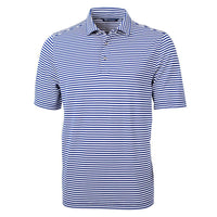 Cutter & Buck Virtue Recycled Stripe Featherlight Pique Mens Polo
