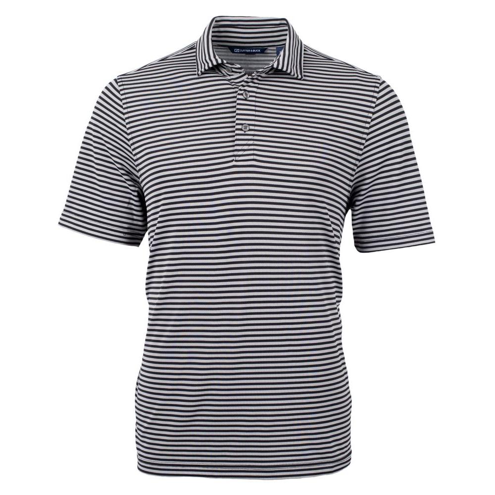 Cutter & Buck Virtue Recycled Stripe Featherlight Pique Mens Polo