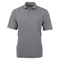 Cutter & Buck Virtue Recycled Stripe Featherlight Pique Mens Polo