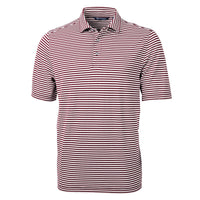 Cutter & Buck Virtue Recycled Stripe Featherlight Pique Mens Polo