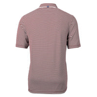 Cutter & Buck Virtue Recycled Stripe Featherlight Pique Mens Polo