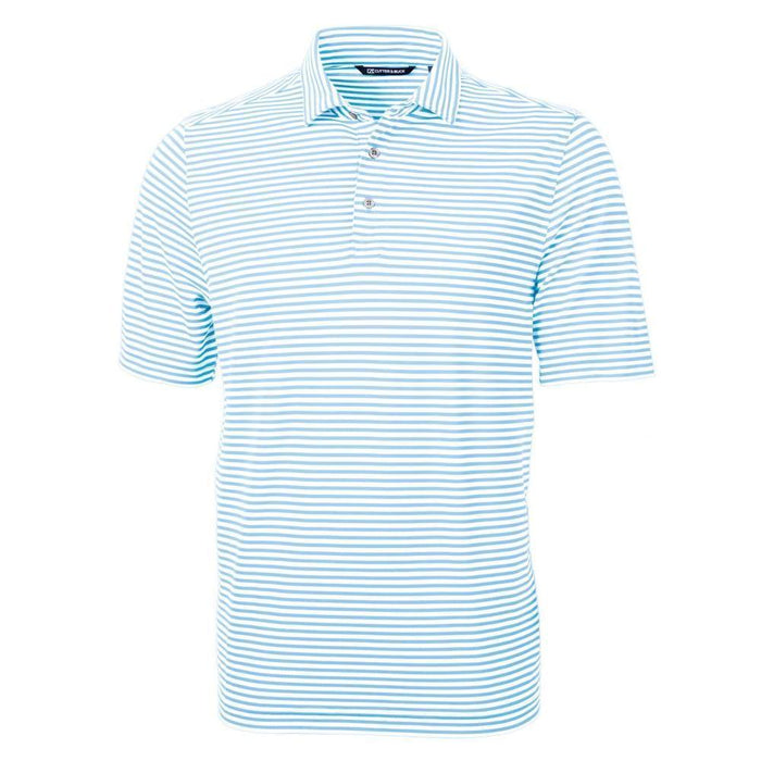 Cutter & Buck Virtue Recycled Stripe Featherlight Pique Mens Polo