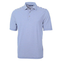 Cutter & Buck Virtue Recycled Stripe Featherlight Pique Mens Polo