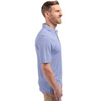 Cutter & Buck Virtue Recycled Stripe Featherlight Pique Mens Polo