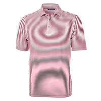 Cutter & Buck Virtue Recycled Stripe Featherlight Pique Mens Polo