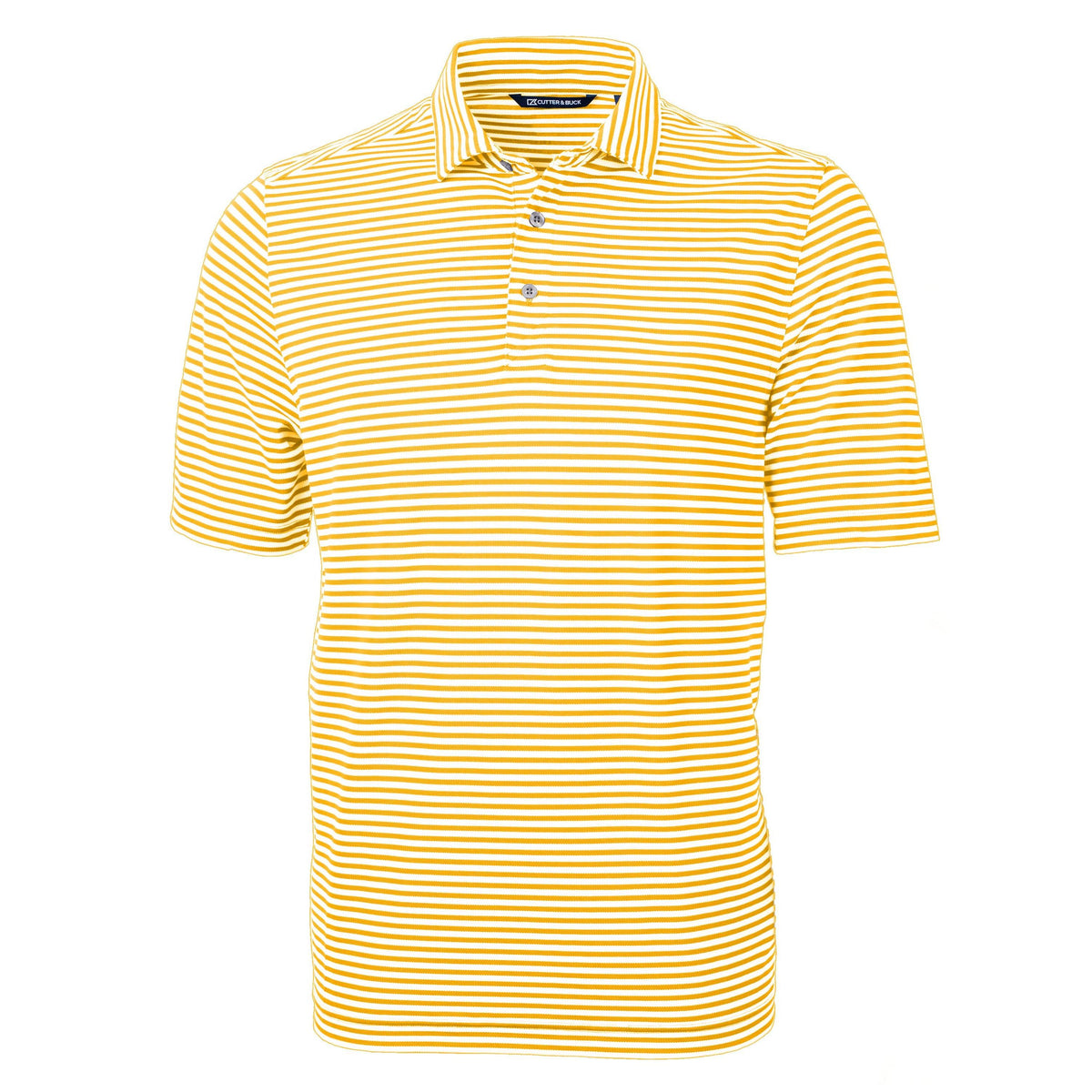 Cutter & Buck Virtue Recycled Stripe Featherlight Pique Mens Polo