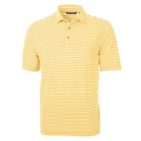 Cutter & Buck Virtue Recycled Stripe Featherlight Pique Mens Polo