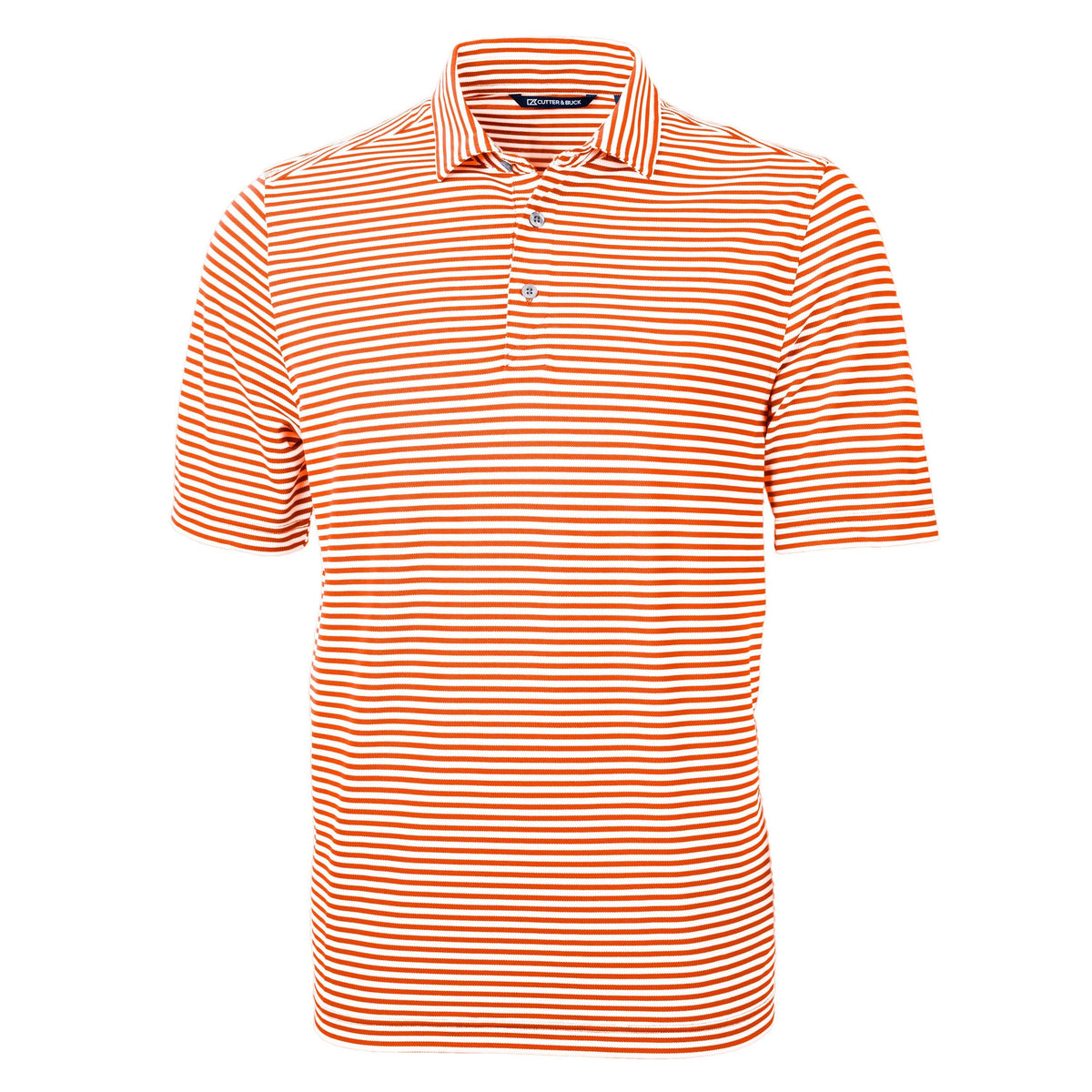 Cutter & Buck Virtue Recycled Stripe Featherlight Pique Mens Polo