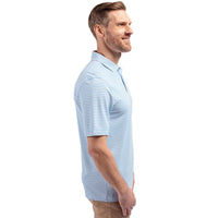 Cutter & Buck Virtue Recycled Stripe Featherlight Pique Mens Polo