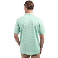 Cutter & Buck Virtue Recycled Stripe Featherlight Pique Mens Polo