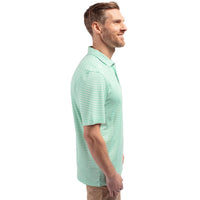 Cutter & Buck Virtue Recycled Stripe Featherlight Pique Mens Polo