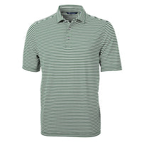 Cutter & Buck Virtue Recycled Stripe Featherlight Pique Mens Polo